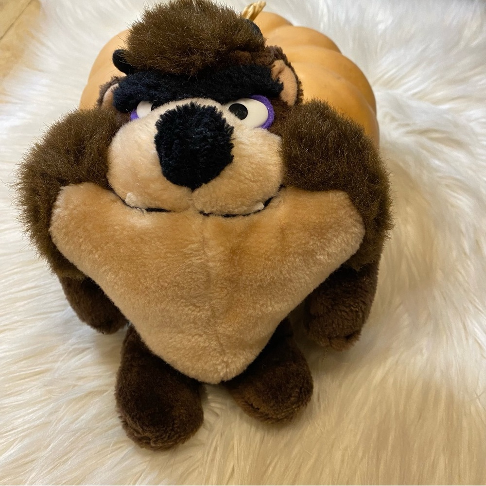 Vintage 80s 90s Warner Bros Tasmanian Devil Plush